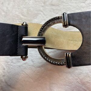 Chico's Black Slide Back Adjustable Belt Size M/L